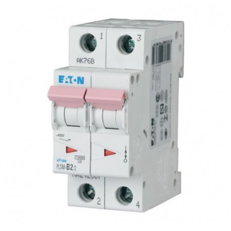 PLSM-D2/2-MW - PLSM-D2/2-MW 242416 EATON ELECTRIC Over current switch, 2A, 2p, type D characteristic
