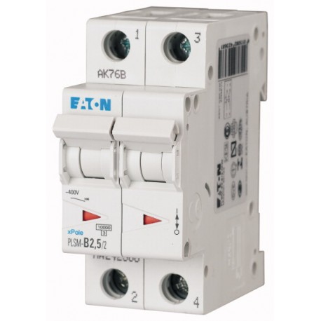 PLSM-D2,5/2-MW - PLSM-D2,5/2-MW 242417 EATON ELECTRIC Over current switch, 2, 5 A, 2 p, type D characteristic