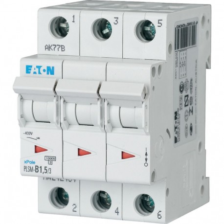 PLSM-B1,5/3-MW - PLSM-B1,5/3-MW 242434 EATON ELECTRIC Over current switch, 1, 5 A, 3 p, type B characteristic