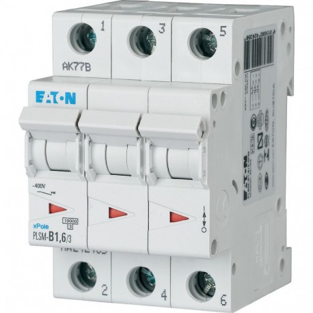 PLSM-B1,6/3-MW - PLSM-B1,6/3-MW 242435 EATON ELECTRIC Over current switch, 1, 6 A, 3 p, type B characteristic