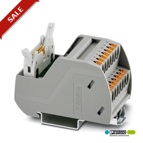 VIP-2/PT/FLK16 - VIP-2/PT/FLK16 2903789 PHOENIX CONTACT VARIOFACE module, with push-in connections and flat-ribbon cable conn..