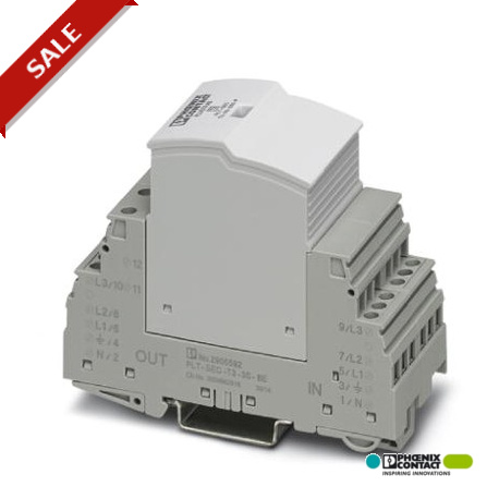 PLT-SEC-T3-3S-230-FM - PLT-SEC-T3-3S-230-FM 2905230 PHOENIX CONTACT Plug-in device protection, according to type 3/class III, for 3..