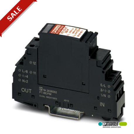 PLT-T3-IT-230-FM - PLT-T3-IT-230-FM 2906450 PHOENIX CONTACT Surge protection type 3, as device protection for termination devic..