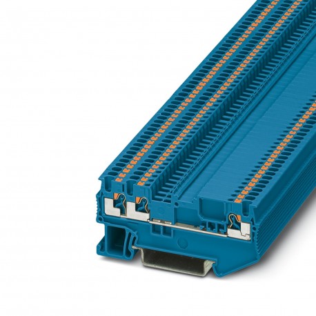 PT 1,5/S-TWIN-MTD BU - PT 1,5/S-TWIN-MTD BU 3210319 PHOENIX CONTACT Feed-through terminal block