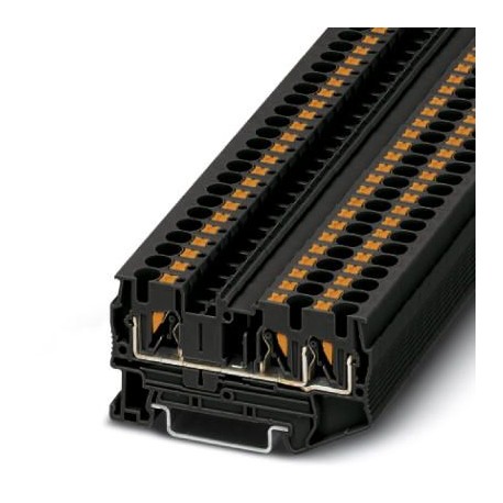 PT 4-TWIN BK - PT 4-TWIN BK 3211255 PHOENIX CONTACT Feed-through terminal block