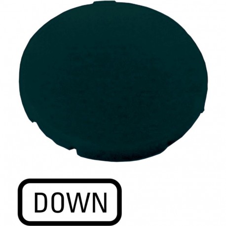 M22-XD-S-GB4 - M22-XD-S-GB4 218200 Y7-218200 EATON ELECTRIC M22-XD-S-GB4Q Button plate, flat black, DOWN