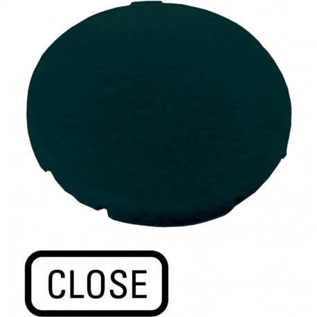 M22-XD-S-GB2 - M22-XD-S-GB2 218198 Y7-218198 EATON ELECTRIC M22-XD-S-GB2Q Button plate, flat black, CLOSE