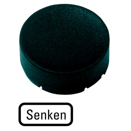 M22-XDH-S-D18 - M22-XDH-S-D18 218238 M22-XDH-S-D18Q EATON ELECTRIC M22-XDH-S-D18Q Button plate, raised black, DECREASE