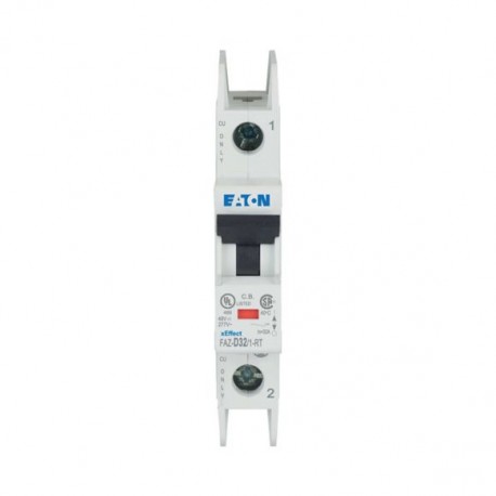 FAZ-D32/1-RT - FAZ-D32/1-RT 102154 Y7-102154 EATON ELECTRIC Miniature circuit breaker (MCB), 32A, 1p, D-Char, AC