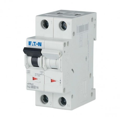 FAZ-B32/1N - FAZ-B32/1N 278651 Y7-278651 EATON ELECTRIC Miniature circuit breaker (MCB), 32A, 1Np, B-Char, AC