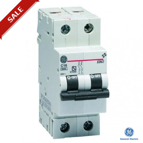 EB61NC20 - EB61NC20 674060 GENERAL ELECTRIC Miniature circuit breaker CB60 1P+N 20A C