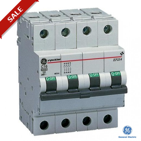 EP254C06 - EP254C06 667694 GENERAL ELECTRIC Miniature circuit breaker EP250 4P 6A 5-10IN