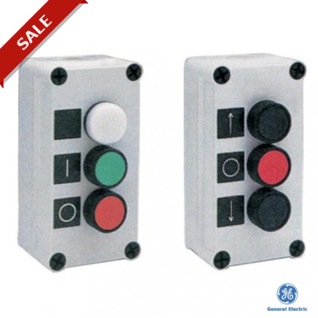 P9EPA03Y05 - P9EPA03Y05 189022 GENERAL ELECTRIC Push-button stations, Equiped versions in thermoplastic three units, Flus..