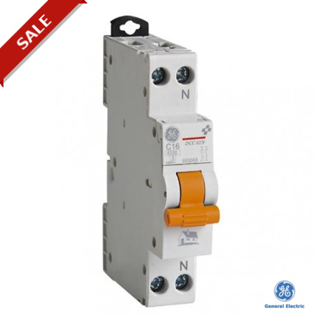 DCC 61 N C10 //214 - DCC 61N C10 693064 GENERAL ELECTRIC Miniature circuit breaker UNIBIS DCC 61N 6kA C 1P+N 1m 10A GE