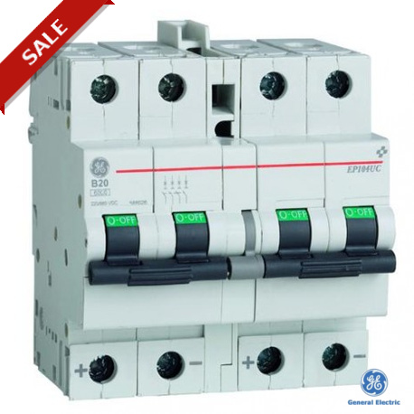 EP104UCB32 - EP104UCB32 691581 GENERAL ELECTRIC Miniature circuit breaker EP100 UC 4P 32A B GE