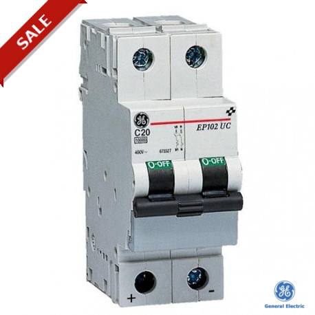 EP102UCC10 - EP102UCC10 673324 GENERAL ELECTRIC Miniature circuit breaker EP100UC 2P 10A C
