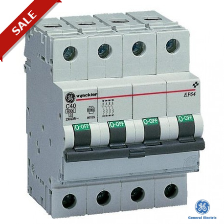 EP64C03 - EP64C03 672103 GENERAL ELECTRIC Miniature circuit breaker EP60 4P 3A C