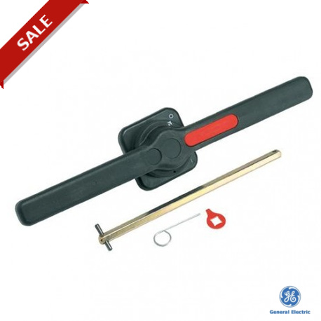 D662960252 - 731885 GENERAL ELECTRIC Double black handle with defeat mechanism and extension shaft for Dilos 6S(50 kA)7S..