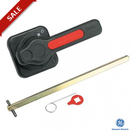 D662960232 - 731883 GENERAL ELECTRIC Single black handle with defeat mechanism and extension shaft for Dilos 6S(35kA) an..