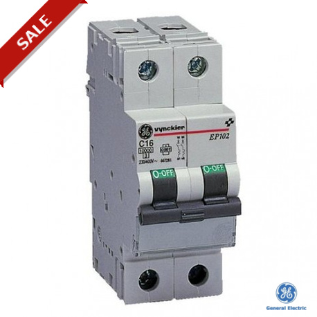 EP102D04 - EP102D04 566810 GENERAL ELECTRIC Miniature circuit breaker EP100 2P 4A D