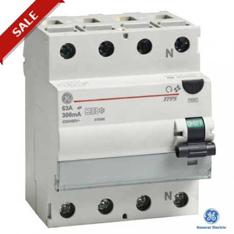 FPPA440/300 - FPPA440/300 678375 GENERAL ELECTRIC Residual current circuit breaker Fixwell A 4P 40A 300mA