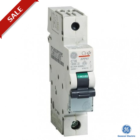 EPP61B20 - EPP61B20 678176 GENERAL ELECTRIC Miniature circuit breaker FIXWELL 6kA 1P B 20A GE