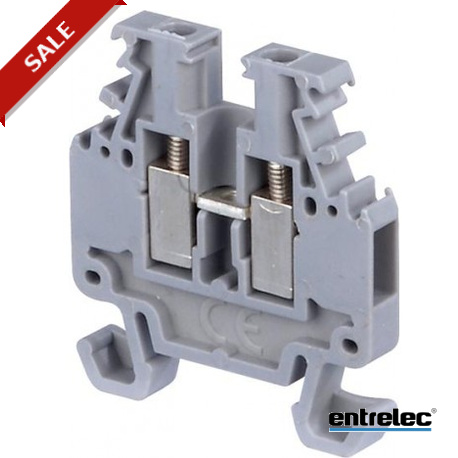 DR1.5/4 - DR1.5/4 1SNA110106R2500 ENTRELEC DR1.5/4 Screw Clamp Terminal Blocks Miniblocks Grey