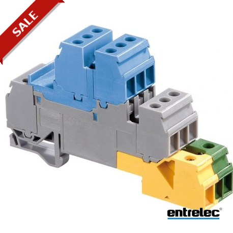 D4/6.LNTP2 - D4/6.LNTP2 1SNA110327R2100 ENTRELEC D4/6.LNTP2 Screw Clamp Terminal Blocks Installation Blue. Grey. Green-Ye..