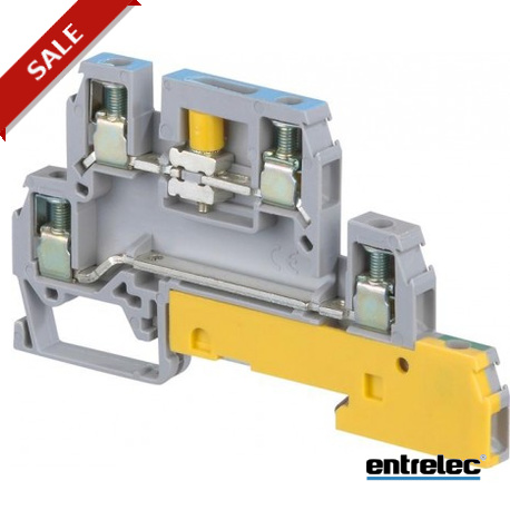 D4/6.A.NTLP - D4/6.A.NTLP 1SNA110415R1200 ENTRELEC D4/6.A.NTLP Screw Clamp Terminal Blocks Installation Grey. Blue. Green/..