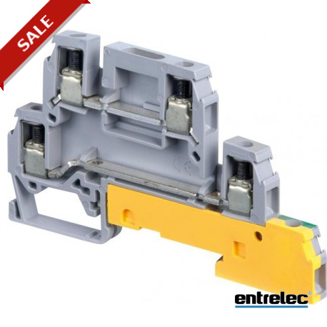 D4/6.A.LLP - D4/6.A.LLP 1SNA110418R2500 ENTRELEC D4/6.A.LLP Screw Clamp Terminal Blocks Installation Grey. Green-Yellow
