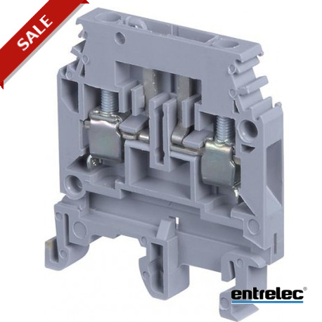 1SNA115213R1000 - 1SNA115213R1000 ENTRELEC M4/6.S Screw Clamp Terminal Blocks Disconnect with Plug Grey
