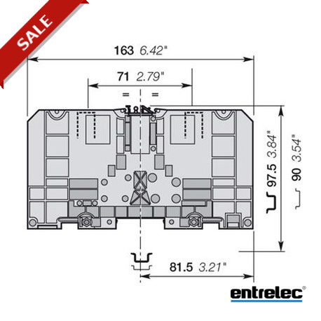 M120/35 - M120/35 1SNA115250R0100 ENTRELEC M120/35 Stud Terminal Blocks