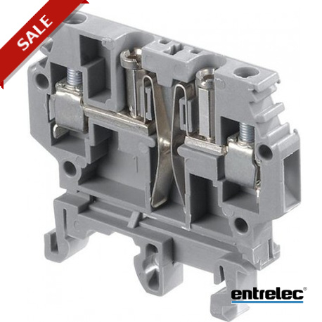 1SNA115313R1400 - 1SNA115313R1400 ENTRELEC M4/6.ST.Sn Screw Clamp Terminal Blocks Test disconnect with plug Grey