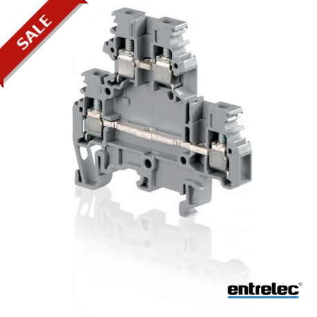 1SNA115322R1500 - 1SNA115322R1500 ENTRELEC M4/6.D2.2 Screw Clamp Terminal Blocks Double deck Grey
