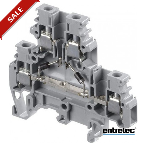 1SNA115327R1200 - 1SNA115327R1200 ENTRELEC M4/6.DE2.D Screw Clamp Terminal Blocks Component holder Grey