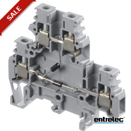 1SNA115371R2600 - 1SNA115371R2600 ENTRELEC M4/6.DE1.D Screw Clamp Terminal Blocks Component holder Grey