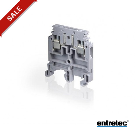 1SNA115435R0700 - 1SNA115435R0700 ENTRELEC M4/6.SB Screw Clamp Terminal Blocks Disconnect with Plug Grey