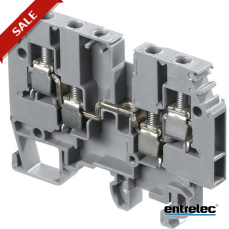 1SNA115479R2300 - 1SNA115479R2300 ENTRELEC M4/6.4A Screw Clamp Terminal Blocks Feed-through Grey