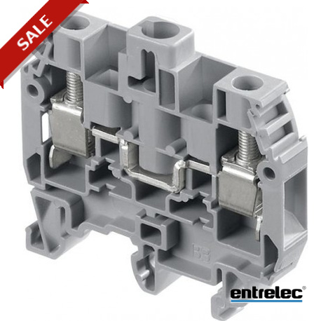 1SNA115500R2500 - 1SNA115500R2500 ENTRELEC M6/8.STP3 Screw Clamp Terminal Blocks Feed-through Grey