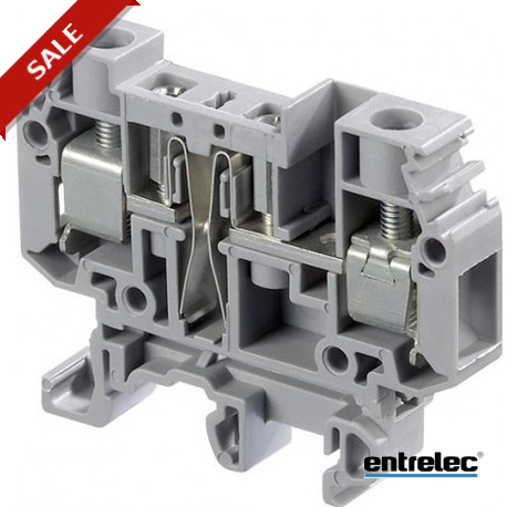 1SNA115539R1700 - 1SNA115539R1700 ENTRELEC M10/10.ST-Sn Screw Clamp Terminal Blocks Test disconnect with plug Grey