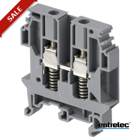 M6/8.RS - M6/8.RS 1SNA115685R1200 ENTRELEC M6/8.RS Spring Loaded Screw Clamp Terminal Blocks Feed-through Grey
