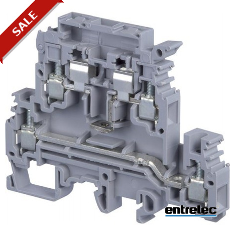 M4/8.D2.SFJ - M4/8.D2.SFJ 1SNA115692R1100 ENTRELEC M4/8.D2.SFJ Screw Clamp Terminal Blocks For 5 x 20 and 5 x 25 fuses Grey