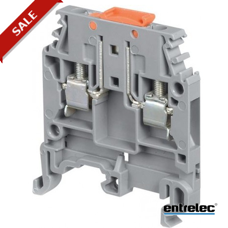 1SNA115700R0500 - 1SNA115700R0500 ENTRELEC MA2.5/5.SNBT Screw Clamp Terminal Blocks Disconnect with blade with test socket Gre..