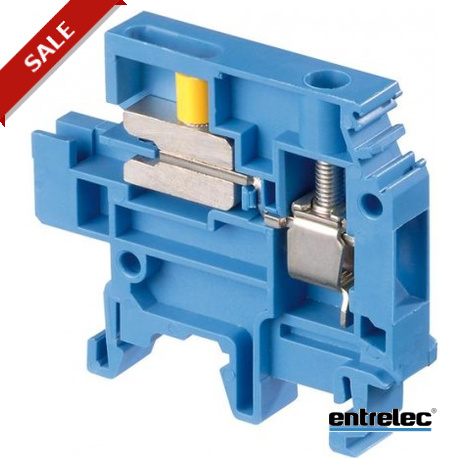 M6/8.NT - M6/8.NT 1SNA125119R1400 ENTRELEC M6/8.NT Screw Clamp Terminal Blocks Neutral disconnect Blue