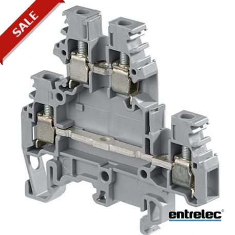 M4/6.D2.1NC - M4/6.D2.1NC 1SNA140020R0300 ENTRELEC M4/6.D2.1 Screw Clamp Terminal Blocks Grey