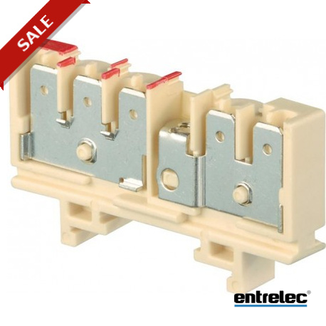 1SNA160564R0100 - 1SNA160564R0100 ENTRELEC HD6/9.2G.3G Quick-connect terminal blocks 5 tabs Beige