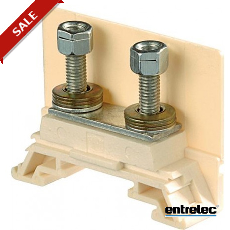 1SNA162979R0700 - 1SNA162979R0700 ENTRELEC HD16/14.FF5.20 Stud terminal blocks 2 studs M5 Beige