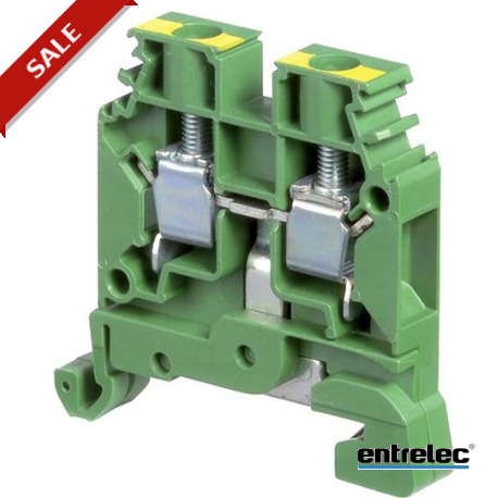 1SNA165830R2100 - 1SNA165830R2100 ENTRELEC D6/8.P Screw Clamp Terminal Blocks Ground Green-Yellow