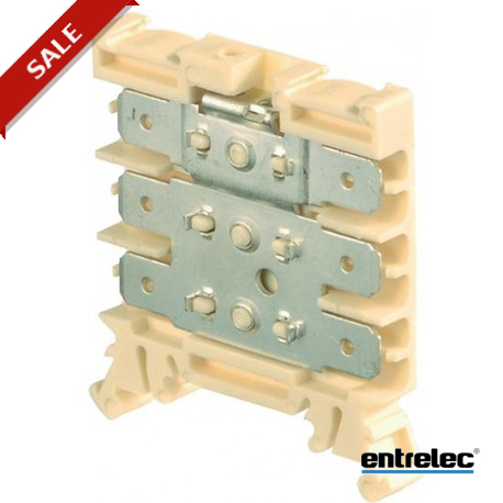 1SNA190316R2700 - 1SNA190316R2700 ENTRELEC HD2.5/6.3.3G.3G.1 Quick-connect terminal blocks 6 tabs Beige