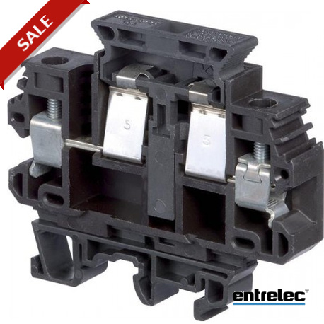 1SNA199012R1700 - 1SNA199012R1700 ENTRELEC MU10/13.SF1 Screw Clamp Terminal Blocks For 5 x 20 and 5 x 25 fuses Black